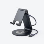 Multifunctional Aluminum Smart Desk Stand with Power Bank Hub